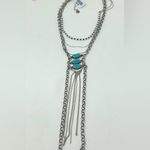 Free People NWT  Chantilly Layered Necklace In Silver Photo 2
