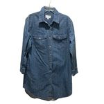 Universal Threads Universal Thread Denim Shirt Dress Blue Womens Size Small Snap Front Long Sleeve Photo 1