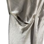 Bec & Bridge  Claudia Champagne Satin Cut Out Straight Neck Midi Dress Size 4 Photo 7