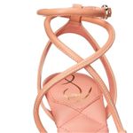 Sam Edelman Maven strappy leather square toe padded heel sandal in clay color. Photo 8