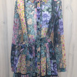 ZARA  Womens Patchwork Dress Sz S Multicolor Floral Sheer Amelie Boho Cottage Photo 0