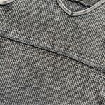 Vocal gem/sequin mineral wash blue gray tank top Photo 3