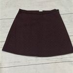 Cooperative  Maroon & Black Geometric Print Side Zipper A-line Mini Photo 2