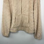 No Boundaries  Faux Fur Pullover Sweatshirt Long Sleeve 1/2 zipper XXL Photo 2