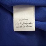 Alya Mini Dress Royal Blue Black Embroidery Sleeveless Fit & Flare Dress Medium Photo 10