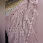 Maurice's  Mauve Sweatshirt with rhinestone Studded Sleeves Photo 7