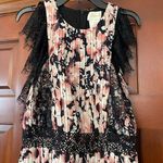 Foxiedox  Jasmine Floral Pleated Lace Trim Midi Dress Size S Photo 6