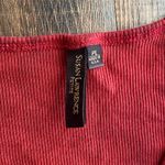 Susan Lawrence  Red Embroidered Blouse Photo 1