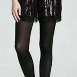 Diane Von Furstenberg  Plum/Black Sequin Shorts Lined H4 Photo 0