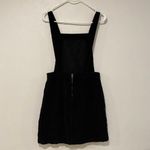 Topshop Black Corduroy Pinafore Overall Dress Size US 6 UK 10 EUR 38 Photo 1