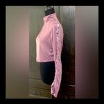 SheIn  cropped Lavender/ purple top with zebra stripes on arms - Size Large. Photo 1