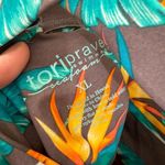 Tori Praver Tropical Gray Bird Of Paradise Cutout Back One Piece Swimsuit XL Photo 5