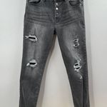 KanCan JANIS HIGH RISE SLIM STRAIGHT JEANS Size 30 Black Photo 1