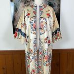 Spectacular Vintage 1930s/40s Embroidered Silk Kimono! Red Size L Photo 6