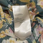 Free People  Floral Sheer Ruffle Long Sleeve Tie Front Cardigan Size XS Photo 8