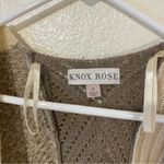 Knox Rose  Neutral Boho Knit Sweater Poncho Size Small Photo 4