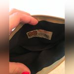 Colorful Handwoven Crossbody Straw Pouch Bag NWT, Tan Photo 5