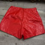 Vestique  Red Skort Leather Photo 2