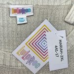 LuLaRoe NWT Size 2XL Cream - Stripe Crew Neckline Mariah Sweater Top Photo 3