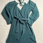 Harper Heritage Harper | Francesca’s: Green Knit Wrap Dress Photo 8