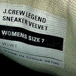 J.Crew Seavees Legend Velvet Sneakers Lace Up Platform Black Leopard 7 Photo 7