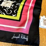 Joseph Ribkoff  Scarf Colorful Art Deco NWT Black Pink Yellow Neon NEW Photo 1