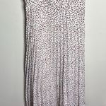 Lucy Paris  Strappy White Midi Dress, Pleated skirt and Geometrical Print sz XS Photo 4