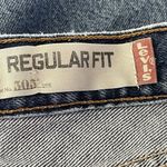 Levi's Levi’s SZ 28 High-Rise 505 Jean Shorts Zip-Fly Distressed Frayed Hems Blue Photo 6