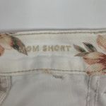 American Eagle  Sz 2 Mom Short Floral Print High Rise Denim Cuffed Shorts Women's Photo 6