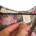 Victoria's Secret Victoria’s Secret Vintage Gold Label Floral Button Down Nightie Tunic Shirt M/L Photo 2