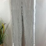 J Brand  Ivory & Black Delia Striped Straight Leg Pants 2 Photo 1