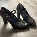 Aerosoles  Leather Brown Heels Size 7.5 B Photo 6