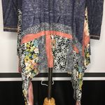 Oddi Boho Navy Knit Tunic Dress Peplum Hem Medium Photo 4