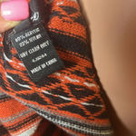 Cecico  Sweater Size S Bohemian Western Geometric Boho Fringe Vest Photo 7