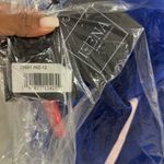 Mac Duggal  Royal Blue Mini Satin Cocktail Dress with Chain Straps Sz 12. Photo 5