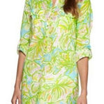 Lilly Pulitzer  Womens Button Down Shirt Dress Multi Colored Size Extra Small Photo 0