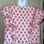 Hatley Aria Ruffle Cotton Blend Pink Midi Dress Size Medium Photo 8