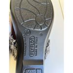 Womens Italian Suede clogs 9.5 Brown Faux Fur Slip On Winter Rustic Cozy New Photo 12