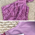 Likely  Toscano Sequin One Shoulder Pink Mini Dress Photo 4
