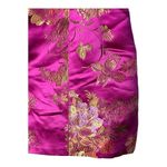 Robbie Bee  Floral Asian Style Top‎ Pink Gold Mandarin Collar Women Size 8 Photo 1