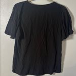 Gilli Black Linen Blend Short Sleeve Ruffle Sleeve‎ Blouse Short Sleeve T Photo 3