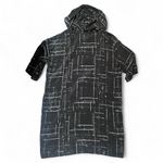 Johnny Was NWT Pete & Greta x Houston Silk Tunic Hoodie – Black & White (XL) Photo 2