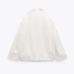 ZARA  OVERSIZED LINEN BOMBER Photo 2