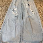 Wild Fable  Light Blue High Rise Distressed Baggy Jeans Photo 0