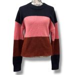ALC Frank A.L.C. Women’s Size M L Italian Alpaca + Wool Colorblock Pullover Sweater Photo 1