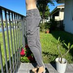 7 For All Mankind gray denim drawstring jeans/pants/joggers sz XS Photo 5