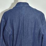 Cato  Dark Wash Denim Jacket Size Large 3/4 Sleeve Denim Blazer Photo 5