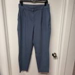 EXPRESS  Womens Stylist Ankle Super High Rise Light Blue Trouser Pants Size 12L Photo 9