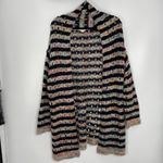 Sundance Women's Striped Sunset Melange Open Front Knit Cardigan Sweater Size XL Black Photo 1