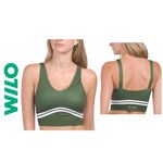 WILO 🆕 Contour Polka Dot Striped Padded Sports Bra/Top🆕 Photo 2